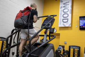 Mark Guido on Stairmaster at Wood St. Fitness