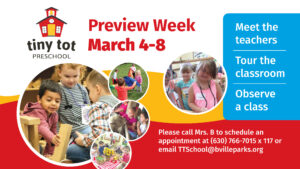 Tiny Tot Preview Week March 4-8