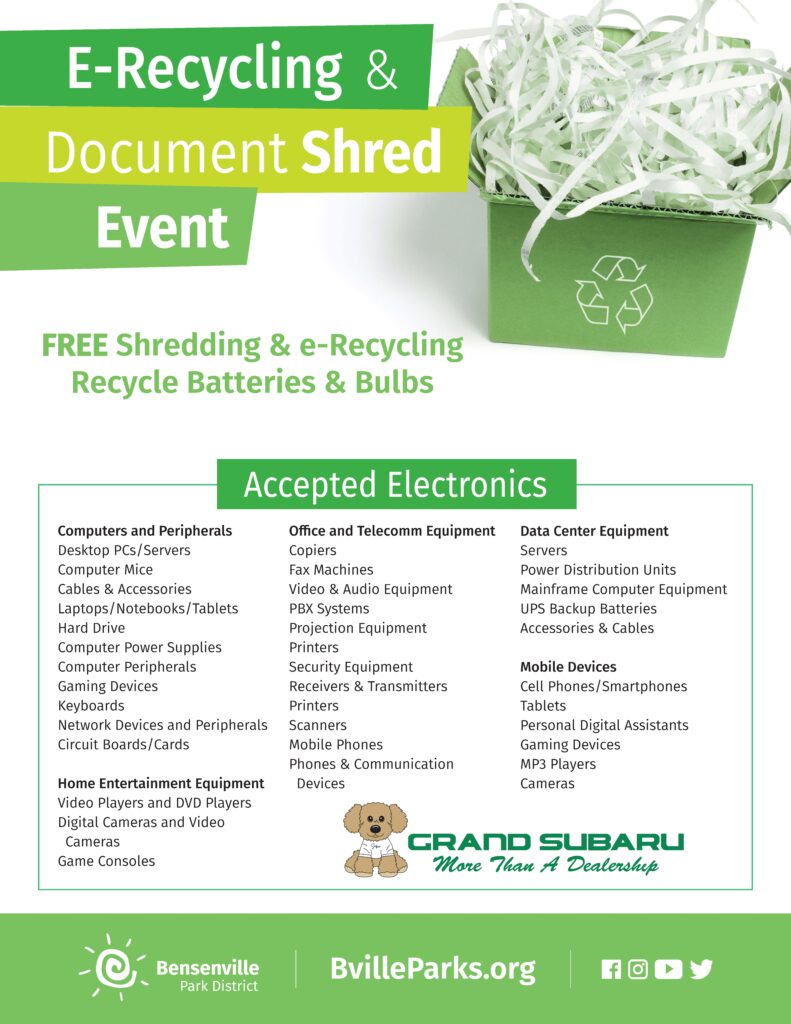 E-Recycling and Shred Event